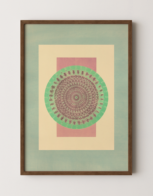 Tropical Bauhaus XIV - Mandala Print