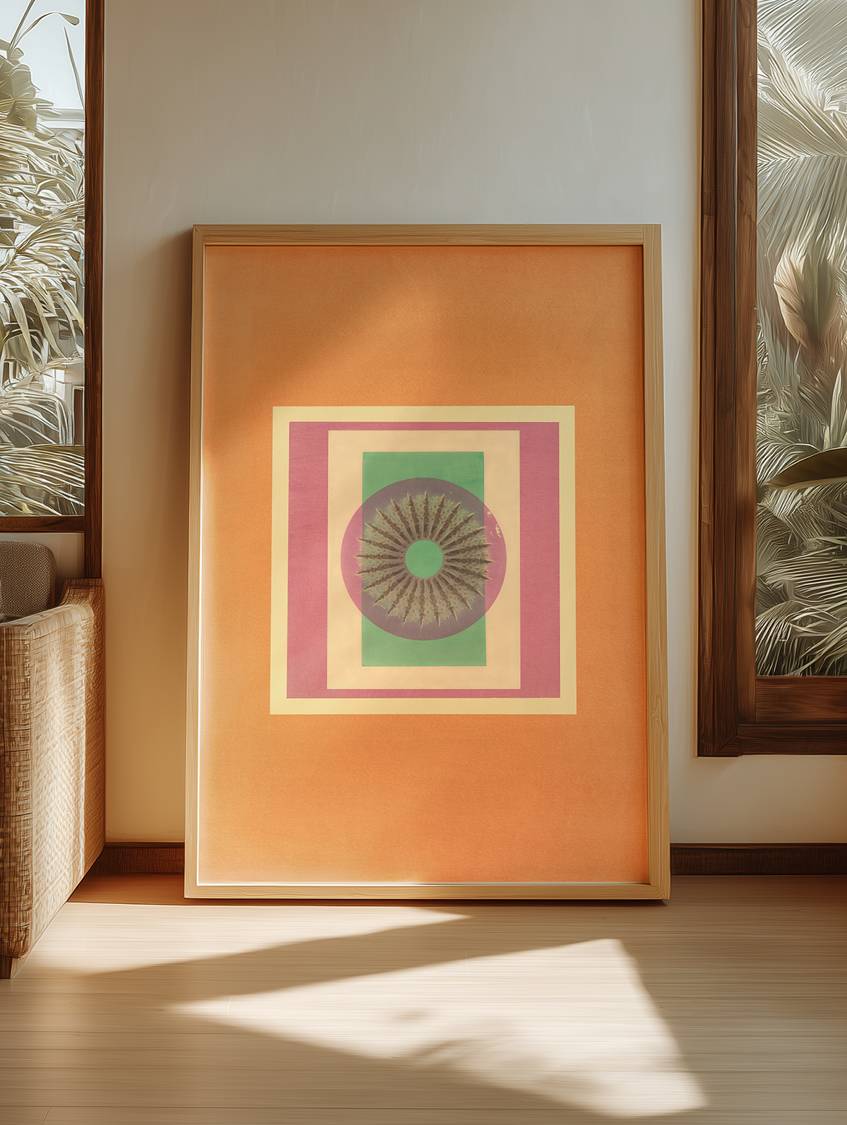 Tropical Bauhaus XI - Mandala Print