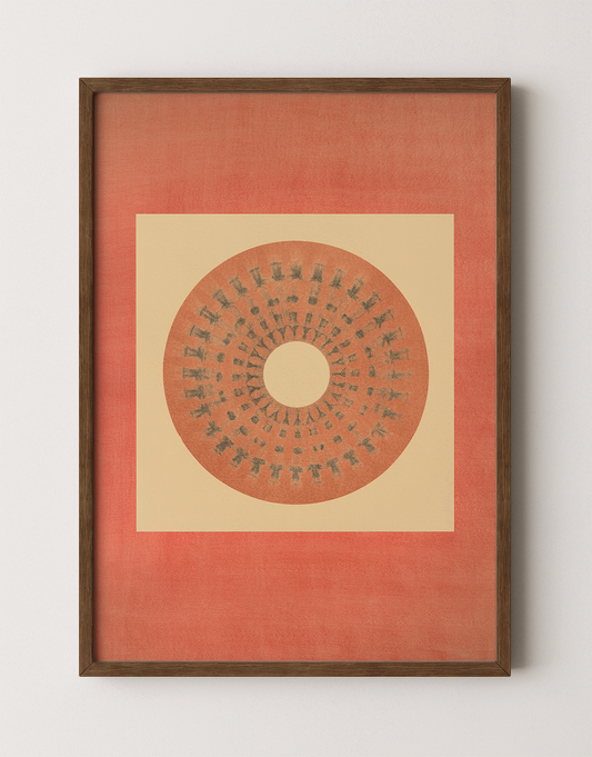 Tropical Bauhaus X - Mandala Print