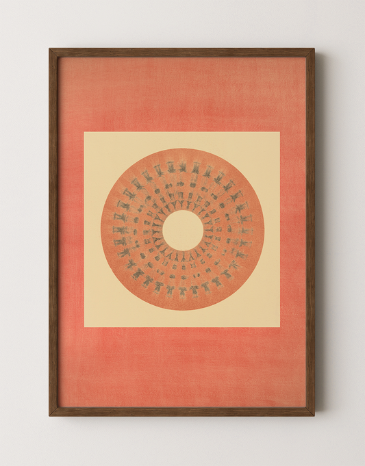Tropical Bauhaus X - Mandala Print