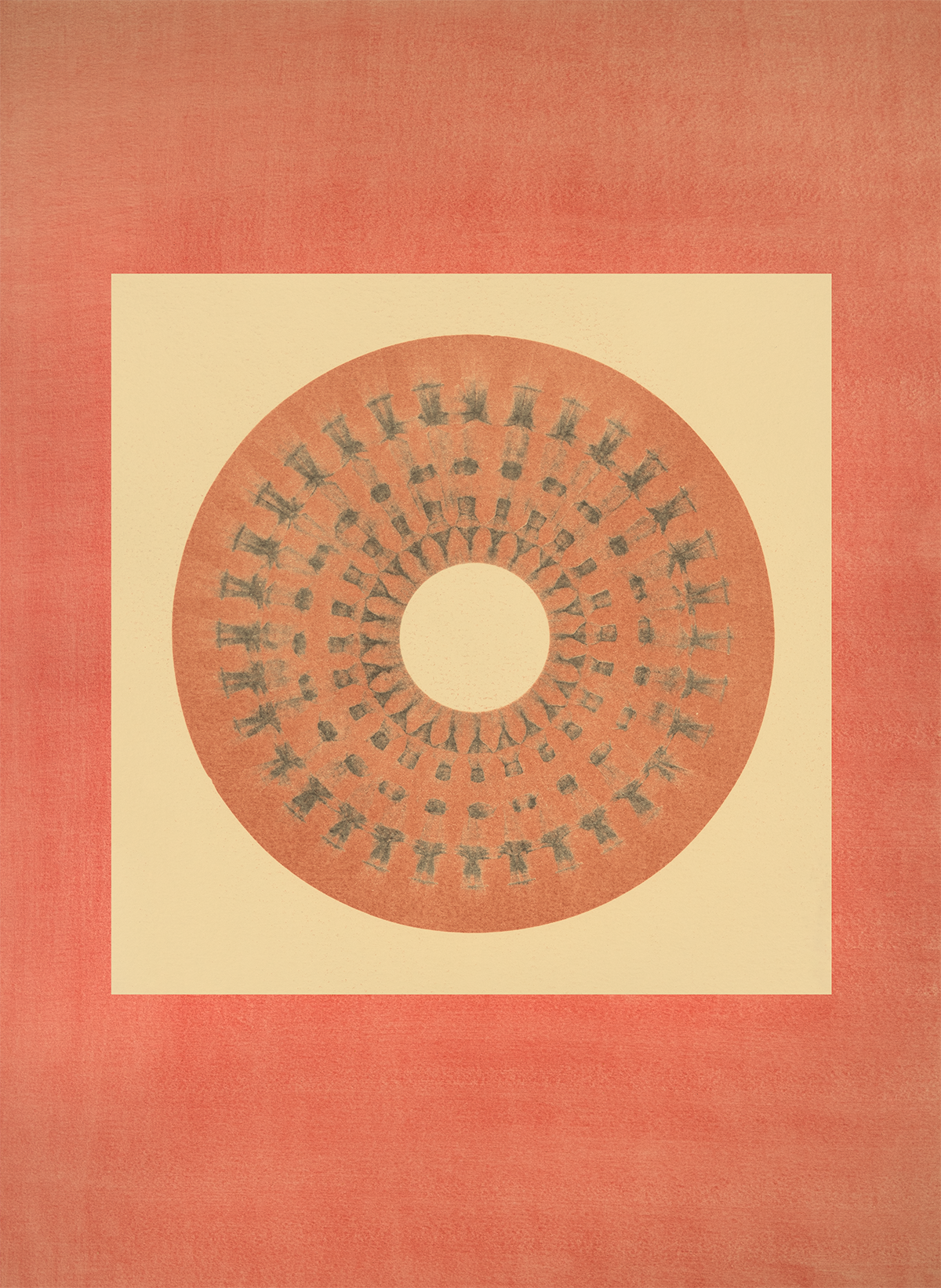 Tropical Bauhaus X - Mandala Print